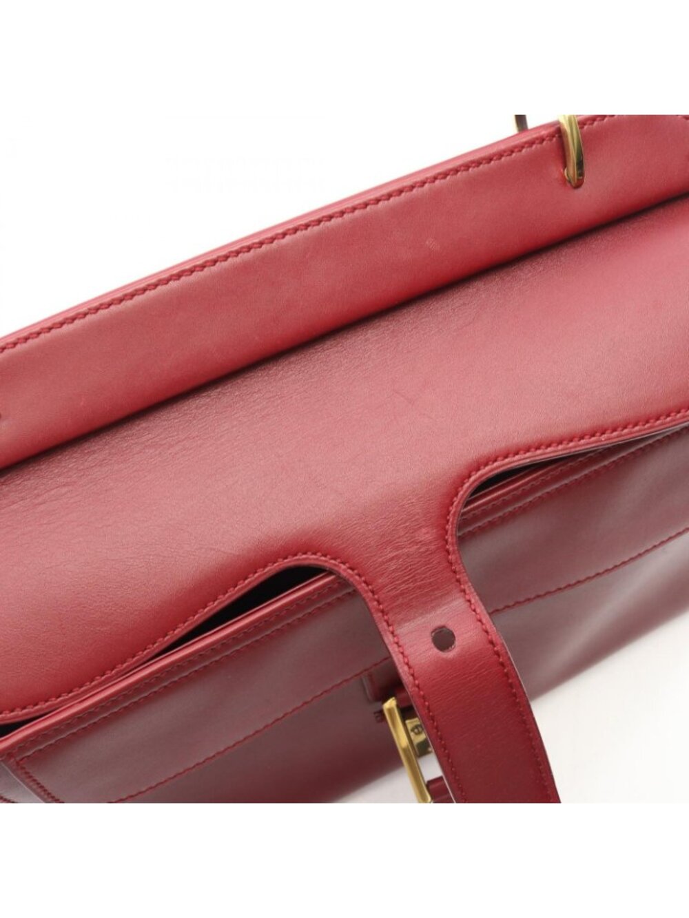 Gucci Bordeaux Leather Handbag a with Pouch - Picture 10 of 11